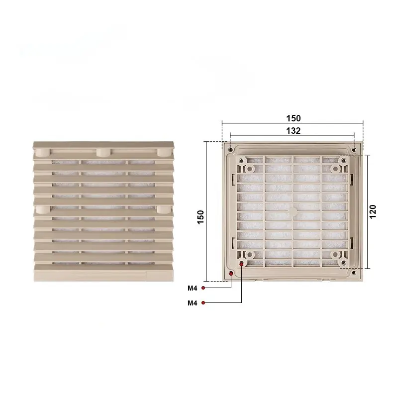 Fenêtre de ventilation d'armoire Fenêtre de ventilation d'armoire